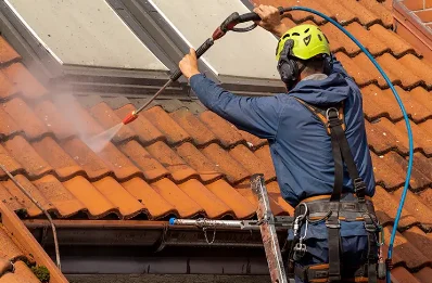 Démoussage et hydrofuge de toiture à Escoire